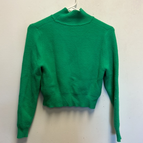 Zara green turtle neck sweater - Picture 4 of 6